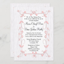 Delicate Pink Wedding Invitations