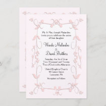 Delicate Pink Wedding Invitations