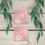 Delicate Powder Blush Ballet Pink Butterfly Vip Square Business Card