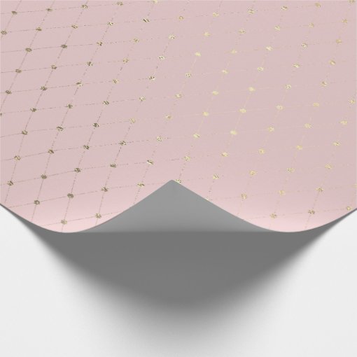 Delicate Powder Blush Diamond Cut Pink Rose Gold Wrapping Paper Zazzle