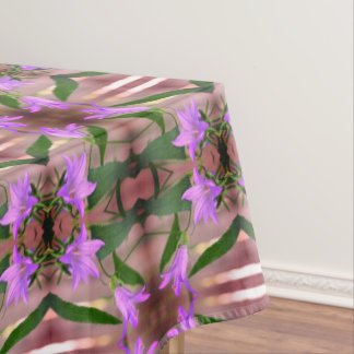 Delicate Purple Flowers Abstract Art Tablecloth