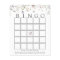 Delicate Purple Wildflower Baby Bingo Game Card