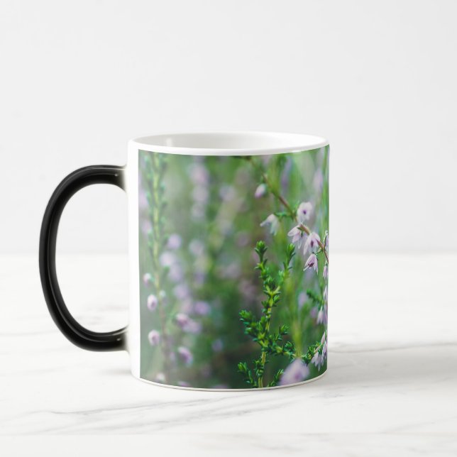 Delicate purple wildflowers  color morph mug  (Left)