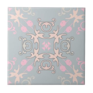 Delicate Romantic Pastel Baroque Damask Pattern