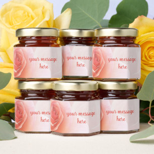 Delicate Rose All-Occasion Honey Jar Favors