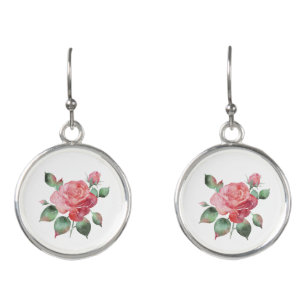Delicate Rose Earrings