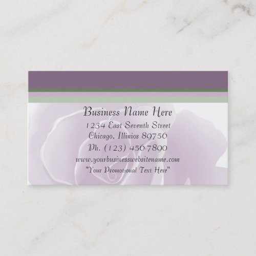 Delicate Rose Fresh Floral Business Cards