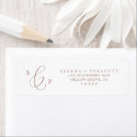 Delicate Rose Gold Return Address Label<br><div class="desc">These delicate rose gold return address labels are perfect for a modern wedding. The romantic minimalist design features lovely and elegant dusty rose blush pink typography on a white background with a clean and simple look. These labels can be used for a wedding, bridal shower, special event or any time...</div>