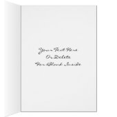 Delicate Rose In Green Flower Art Photo Card (Inside (Right))