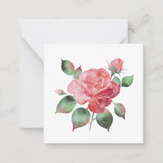 Delicate Rose Note Card