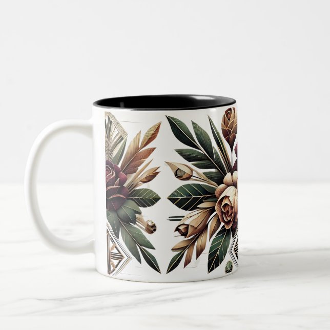 Delicate Rose Petals Mug (Left)