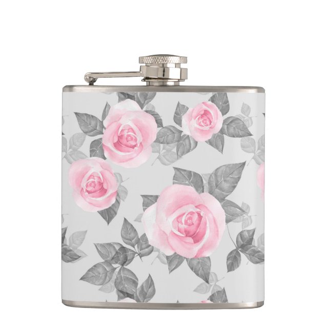 Delicate roses 1 flask (Front)