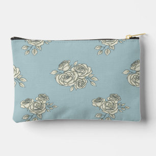 Delicate roses accessory pouch