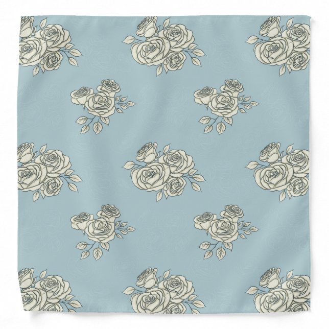 Delicate roses bandana (Front)
