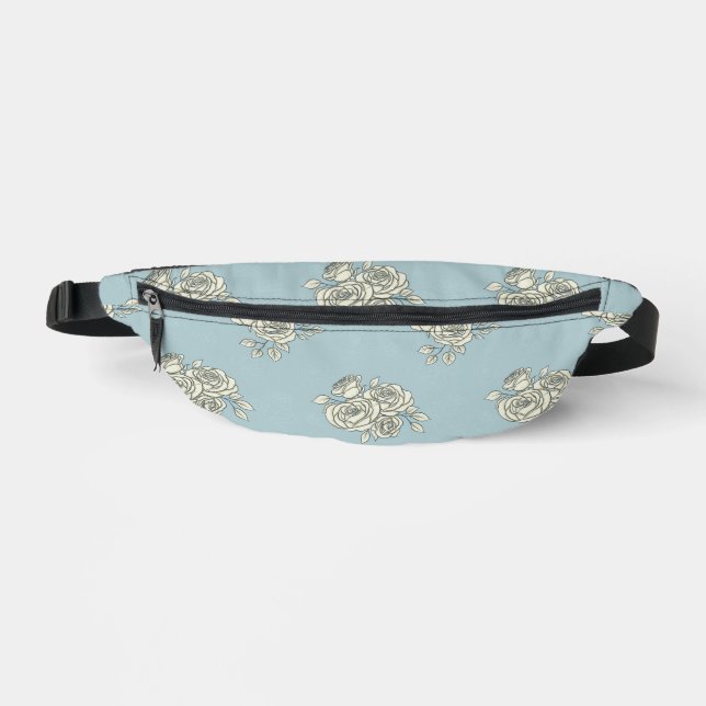 Delicate roses fanny pack (Front)