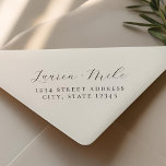 Delicate Script Wedding Return Address Self-inking Stamp<br><div class="desc">Custom-designed wedding return address stamp featuring modern elegant black and white design. Perfect for wedding invitation envelopes,  save the dates,  and more.</div>