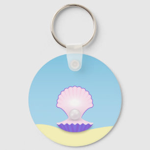 Delicate Seashell Keychain