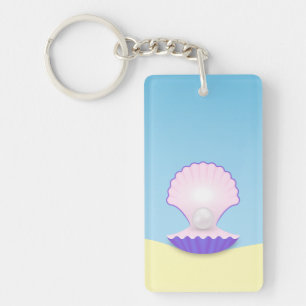 Delicate Seashell Keychain