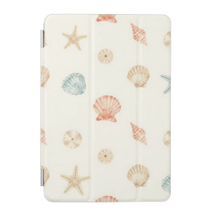 Delicate Seashells Seamless Pattern iPad Mini Cover
