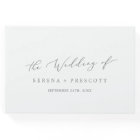 Delicate Silver Calligraphy Monogram Back Wedding