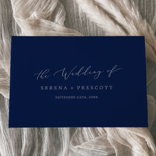 Delicate Silver Gray and Navy Monogram Wedding Guest Book
