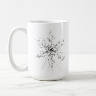 Delicate Single Snowflake  Coffee Mug