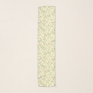 Delicate Small Leaves Chiffon Scarf 