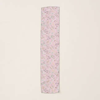 Delicate Small Leaves Chiffon Scarf 