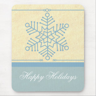 Delicate Snowflake Christmas Mousepad