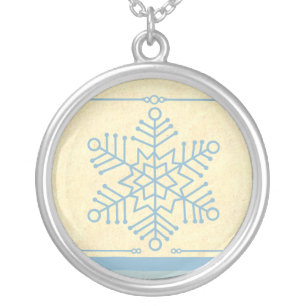 Delicate Snowflake Holiday Necklace