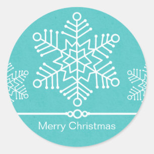 Delicate Snowflakes Christmas Stickers