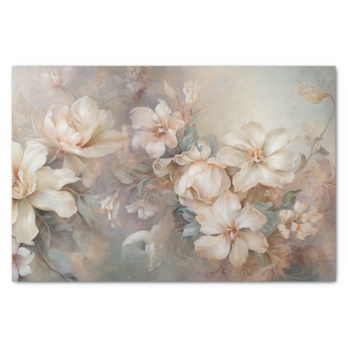 Delicate Soft Beautiful Elegant Florals Decoupage Tissue Paper