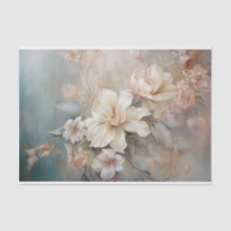 Delicate, Soft Beautiful Elegant Florals Decoupage Tissue Paper
