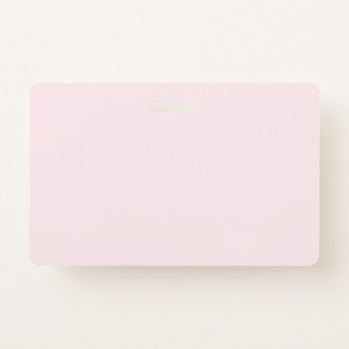 Delicate solid color plain blushing pink badge
