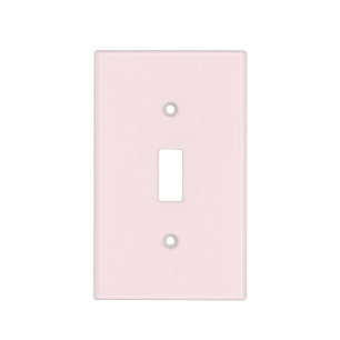 Delicate solid color plain blushing pink light switch cover