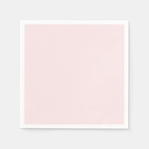 Delicate solid color plain blushing pink napkins