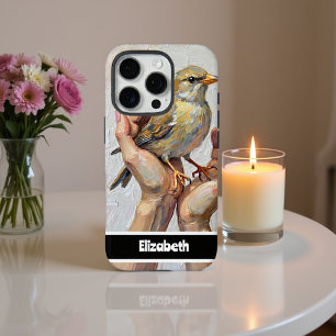 Delicate Sparrow Design iPhone 16 Pro Case