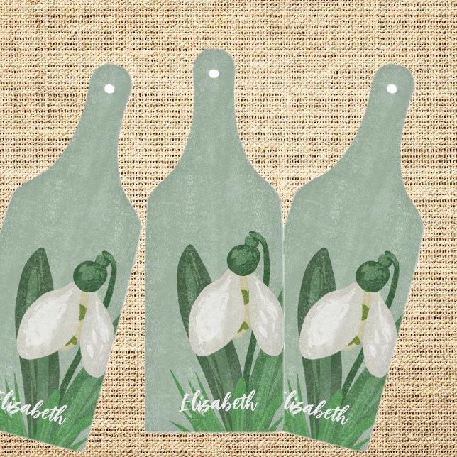 Delicate Spring Snowdrop Flower  Cutting Board (Creator Uploaded)