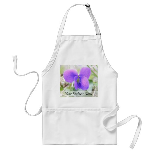 Delicate Spring Violet Adult Apron