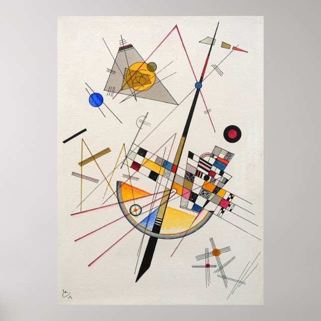 Delicate Tension (1923) by Wassily Kandinsky Poster (Front)