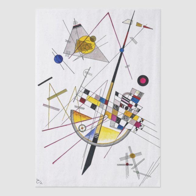 Delicate Tension #85 -  Kandinsky Decoupage  Tissue Paper (Front)