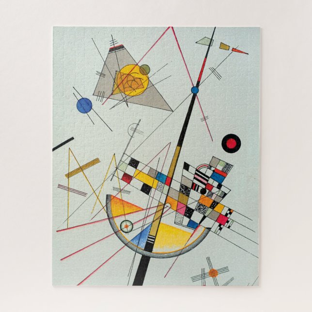 Delicate Tension by Wassily Kandinsky Jigsaw Puzzle (Vertical)