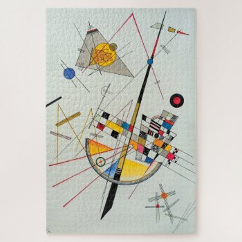 Delicate Tension By Wassily Kandinsky Jigsaw Puzzle by colorfulworld at Zazzle