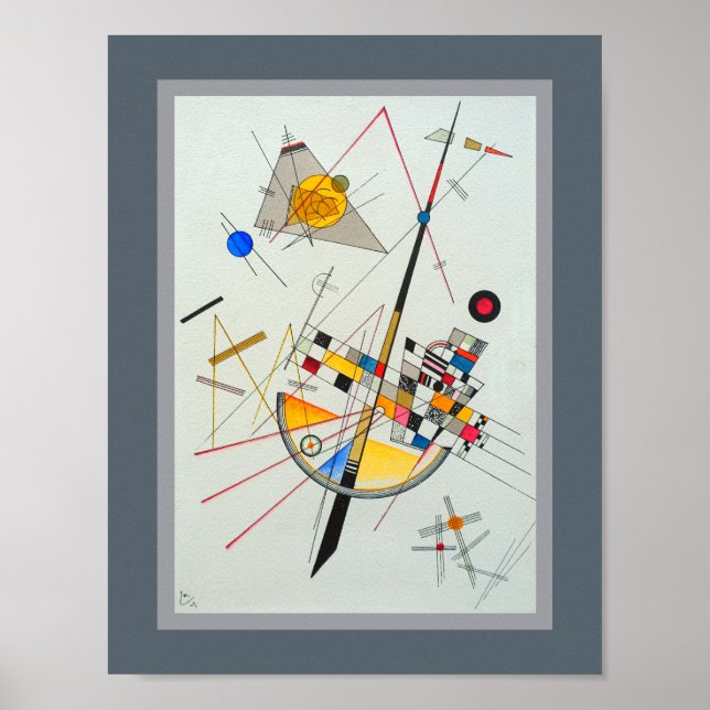 Delicate Tension by Wassily Kandinsky Poster (Front)