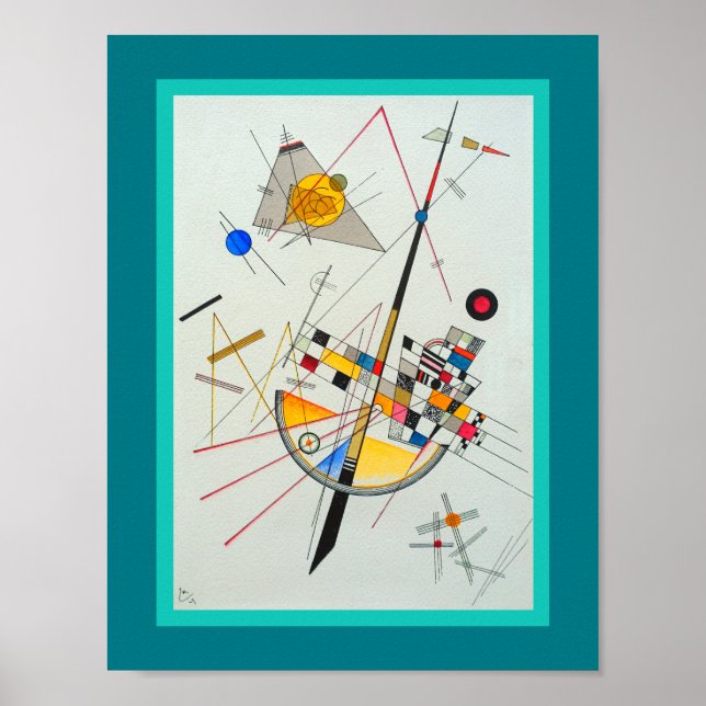 Delicate Tension by Wassily Kandinsky Poster (Front)