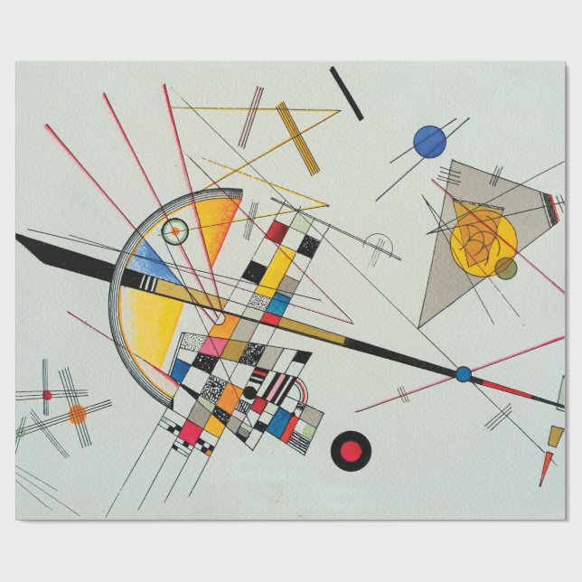 Delicate Tension by Wassily Kandinsky Wrapping Paper (Flat)