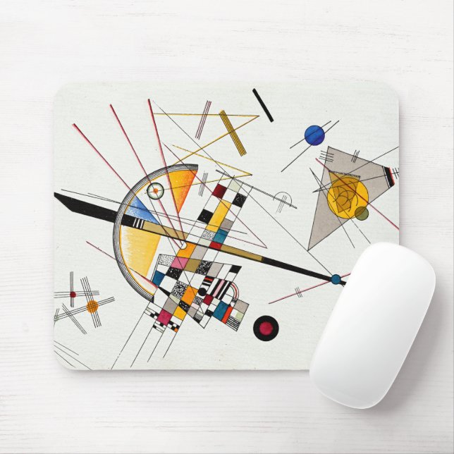 Delicate Tension, No. 85 by Wassily Kandinsky Mouse Pad (With Mouse)