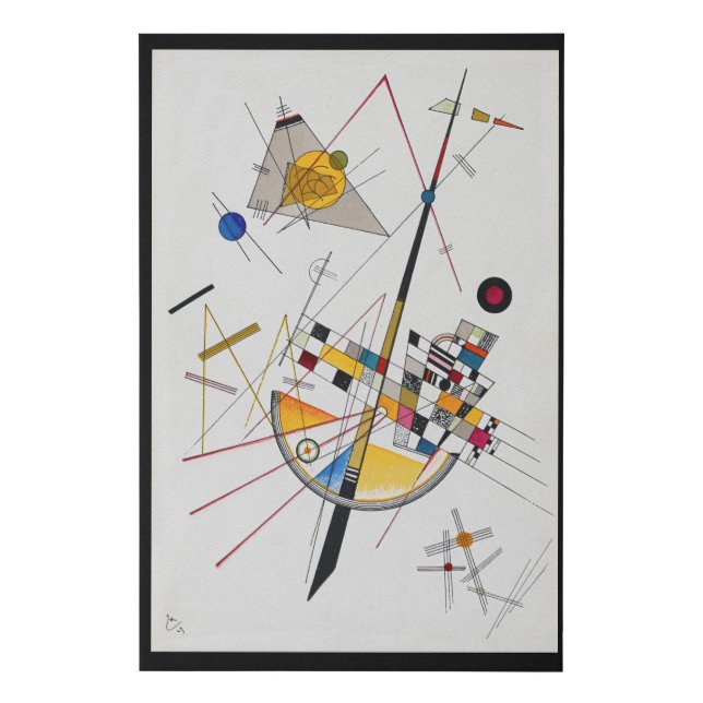 Delicate Tension No.85, Wassily Kandinsky Faux Canvas Print (Front)