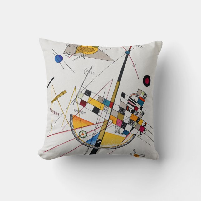 Delicate Tension No.85, Wassily Kandinsky Throw Pillow (Front)