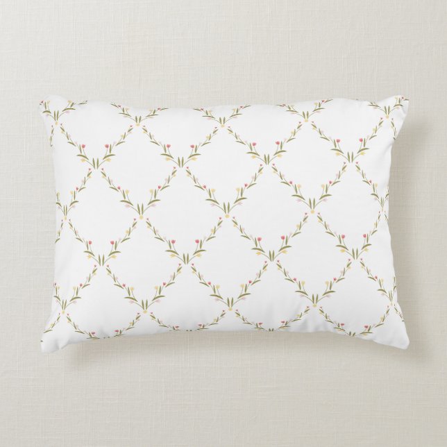 Delicate tulip  accent pillow (Front)